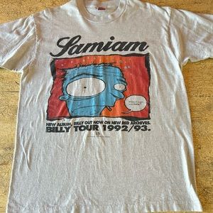SAMIAM 1992 - 1993 Billy Tour Vintage T-shirt Minorthread Album Red Archives